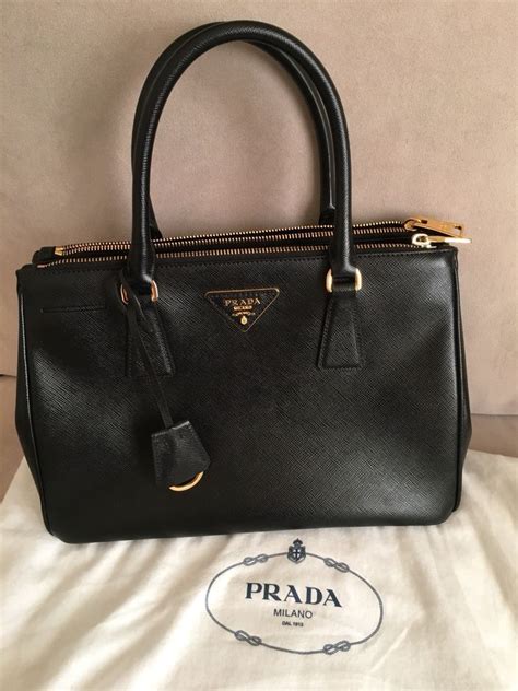 prada saffiano lux tote nero black|prada small saffiano lux.